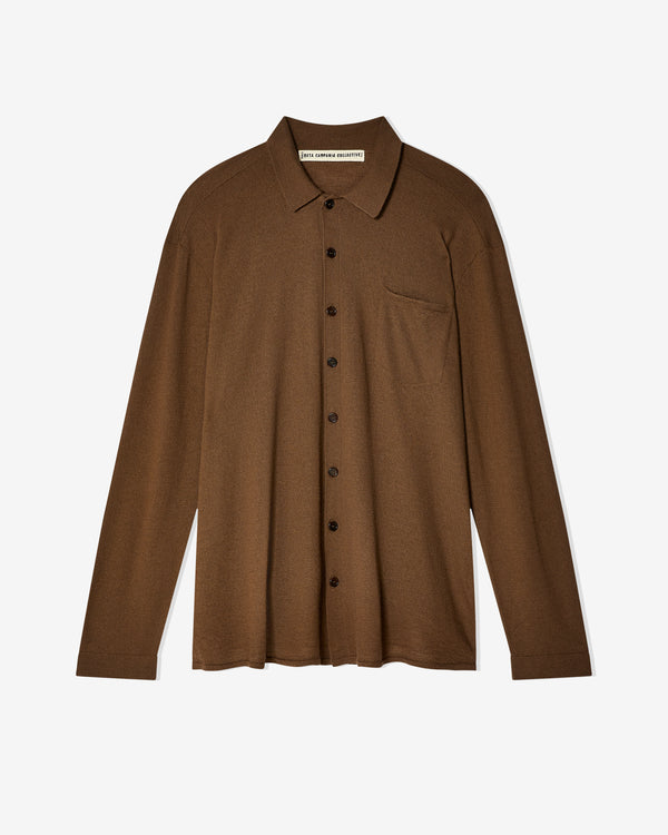 Meta Campania - Men's Pablo Felted Cashmere Shirt - (Mink)