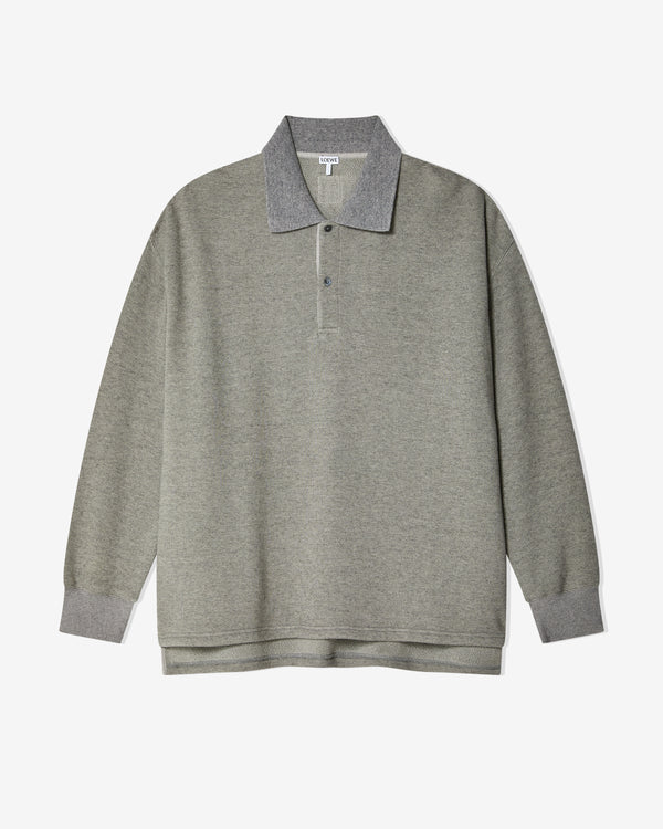 Loewe - Men's Polo Sweatshirt - (Lead Grey)