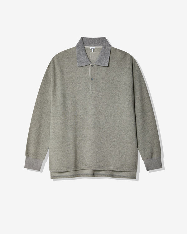 Loewe - Men's Polo Sweatshirt - (Lead Grey)