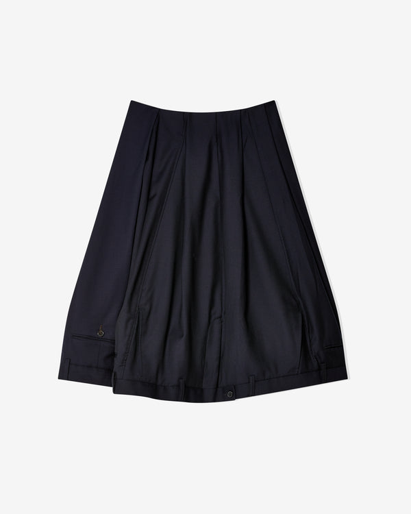 Hodakova - Upside Down Midi Skirt - (Navy)