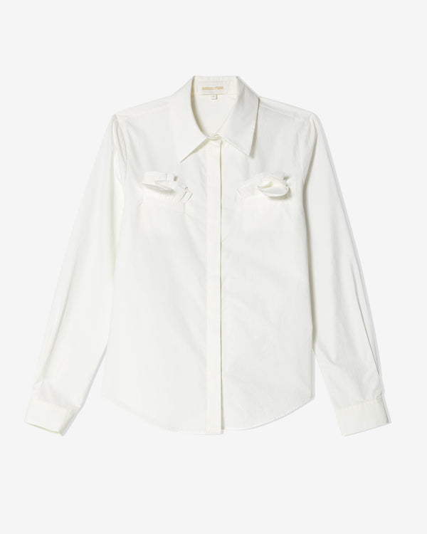 ShuShu/Tong - Women's Pocket-Embellished Blouse - (White)