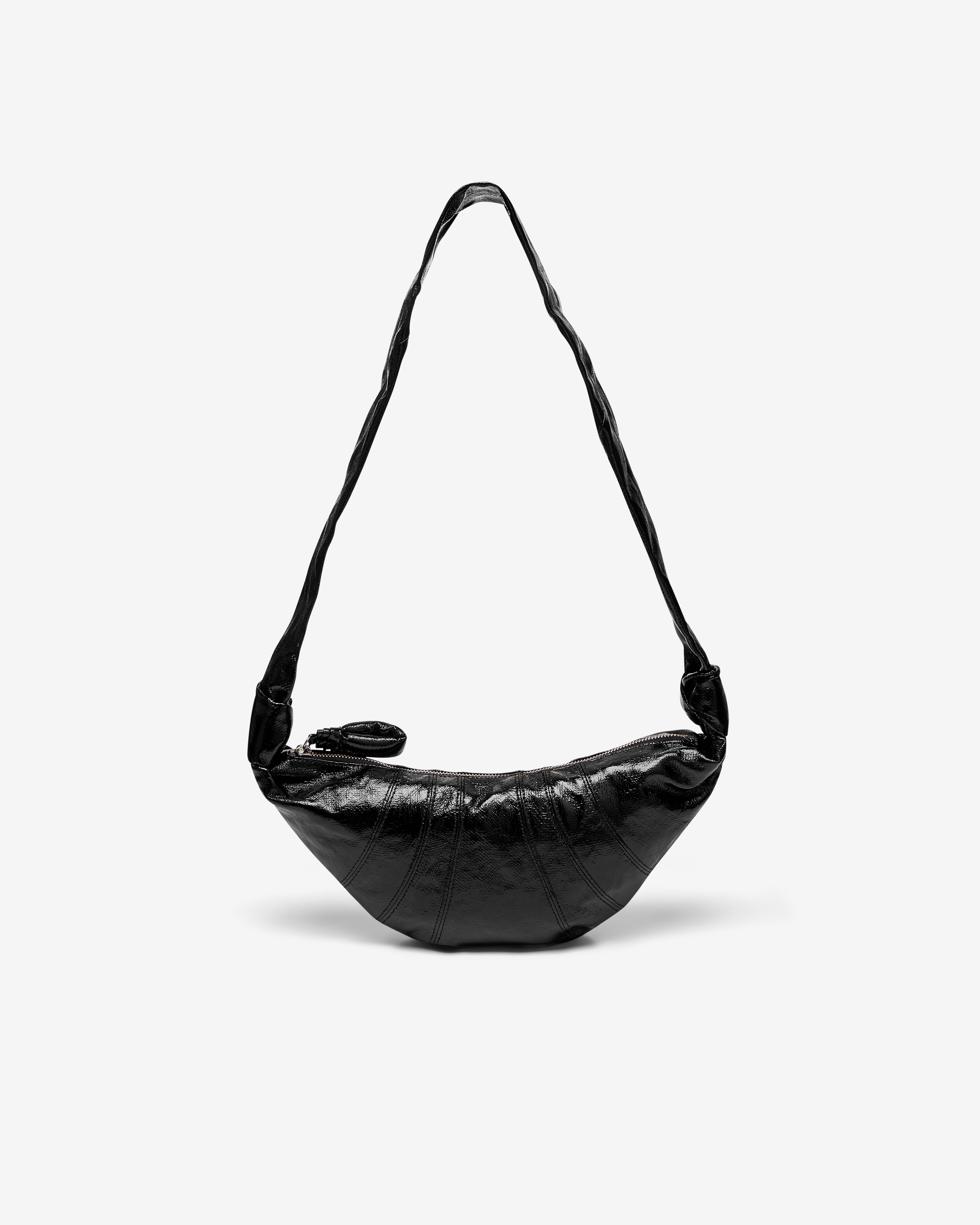 Lemaire: Women's Small Croissant Bag (Black) | DSMNY E-SHOP
