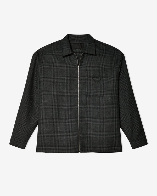 Prada - Men's Wool and Mohair Shirt - (Anthracite)