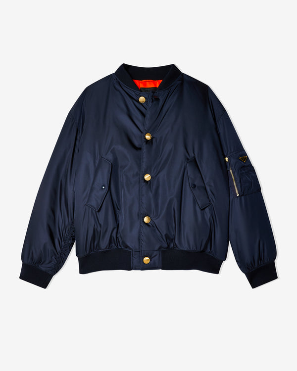 Prada - Men's Oversized Re-Nylon Bomber Jacket - (Blue)