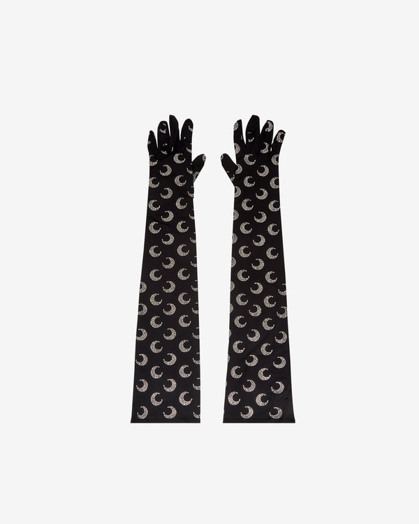 Marine Serre - Women's Moon Rhinestoned Gloves - (Black)