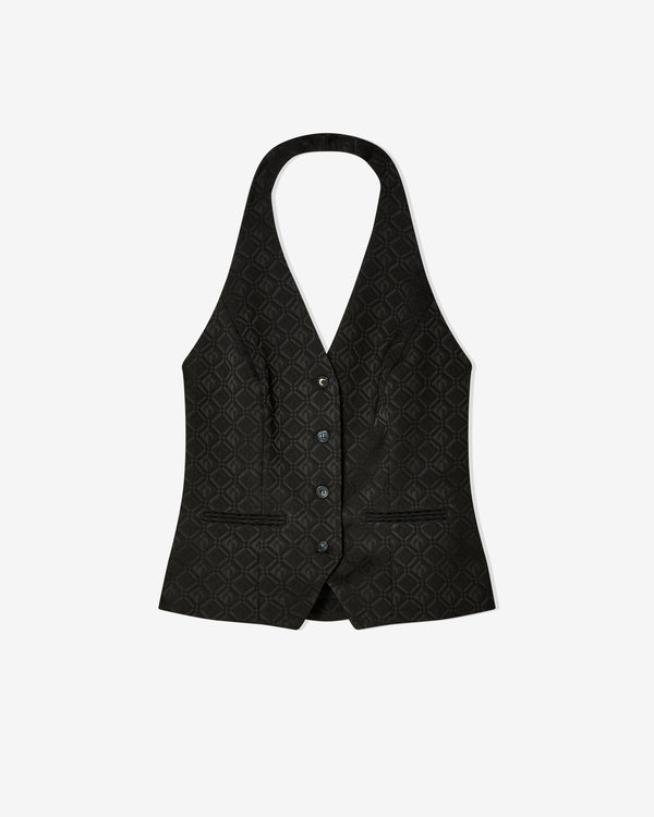 Marine Serre - Women's Moon Diamond Jacquard Vest - (Black)