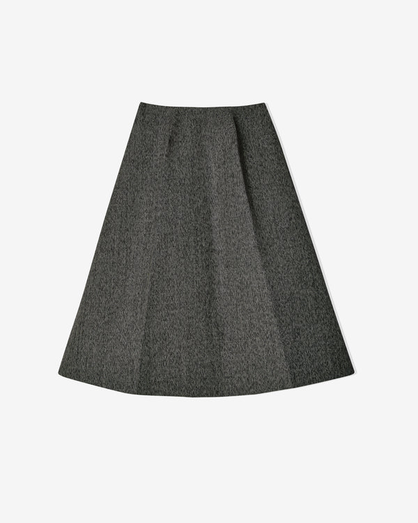 Prada - Women's Mouliné Midi Skirt - (Black)