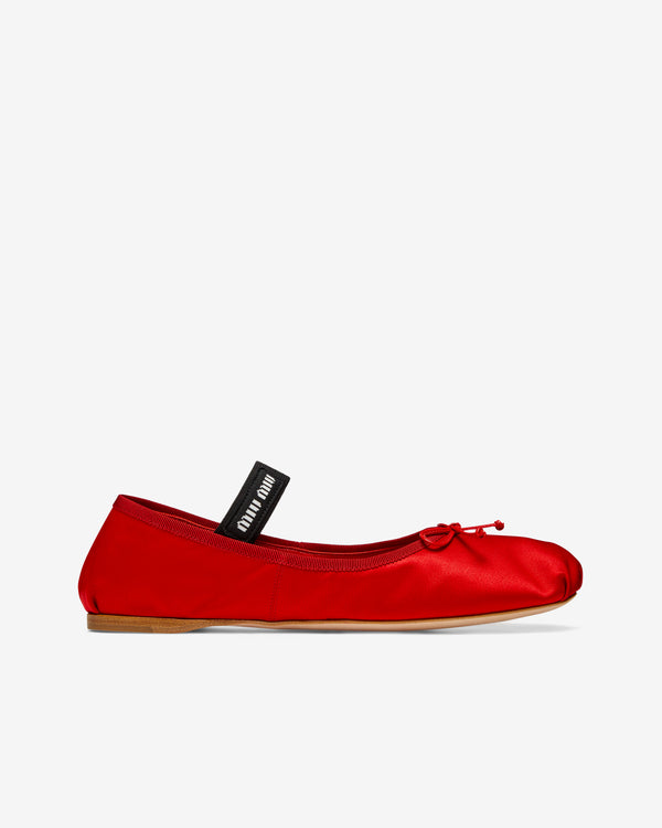 Miu Miu - Women’s Ballerina Shoe - (Red)