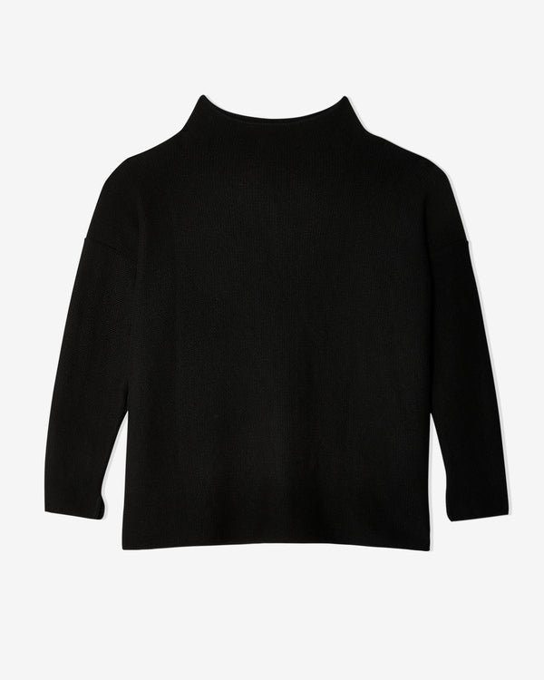 Daniela Gregis - Women's Oversized Lupetto Knitted High Neck Sweater - (Black)