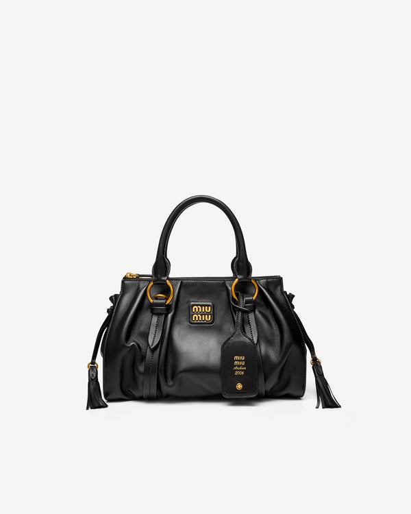 Miu Miu - Women's Joie Nappa Leather Bag - (Black)