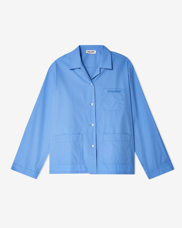 Miu Miu - Men's Poplin Shirt - (Blue)