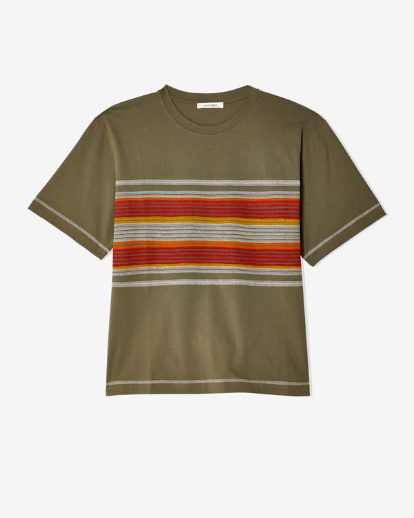 Craig Green - Flatlock Stripe T-Shirt - (Olive)