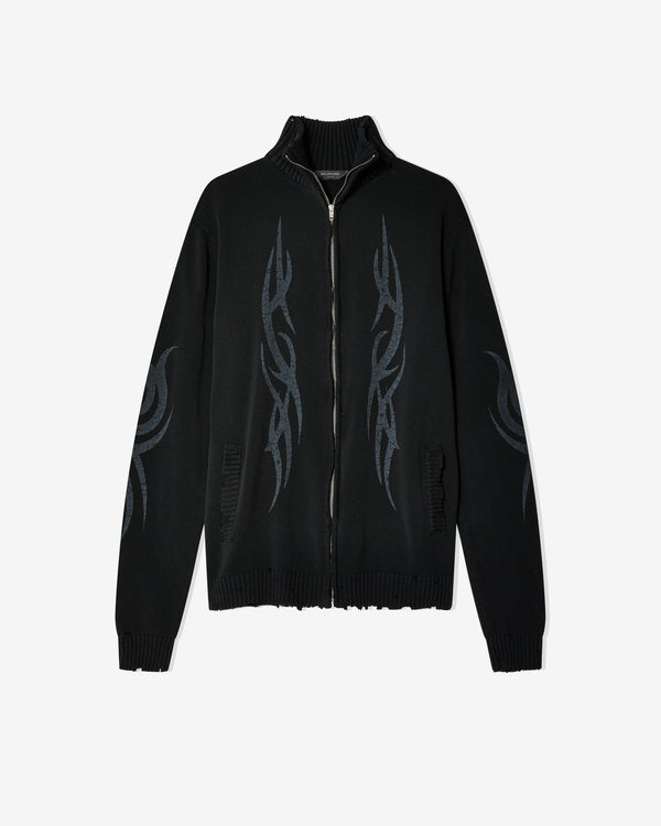 Balenciaga - Men's Y2K Zip-Up Cardigan - (Black)