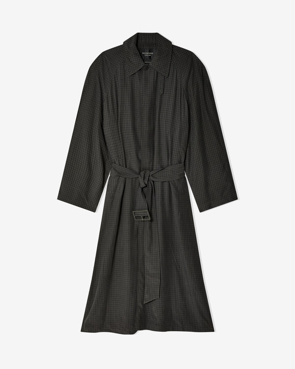 Balenciaga - Men's Fluid Car Coat - (Grey/Black)