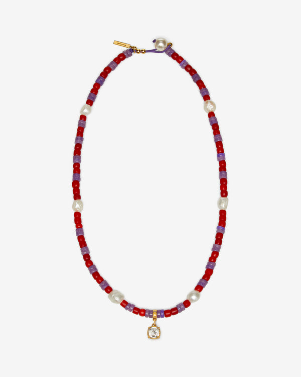 Wales Bonner - Women's Dream Necklace - (Purple/Red)