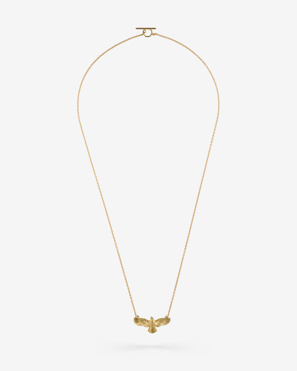 NVW - Women's Gold Raven Necklace - (Yellow Gold)