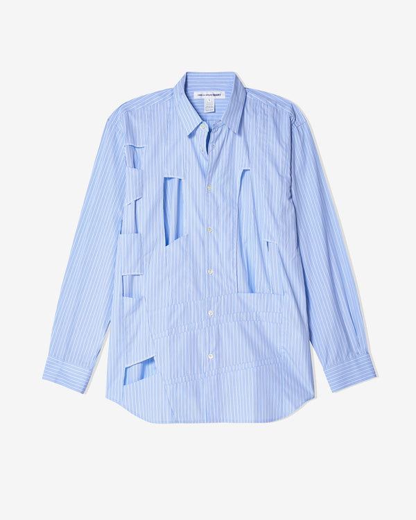 CDG Shirt - Men's Cut Out Shirt - (Stripe)