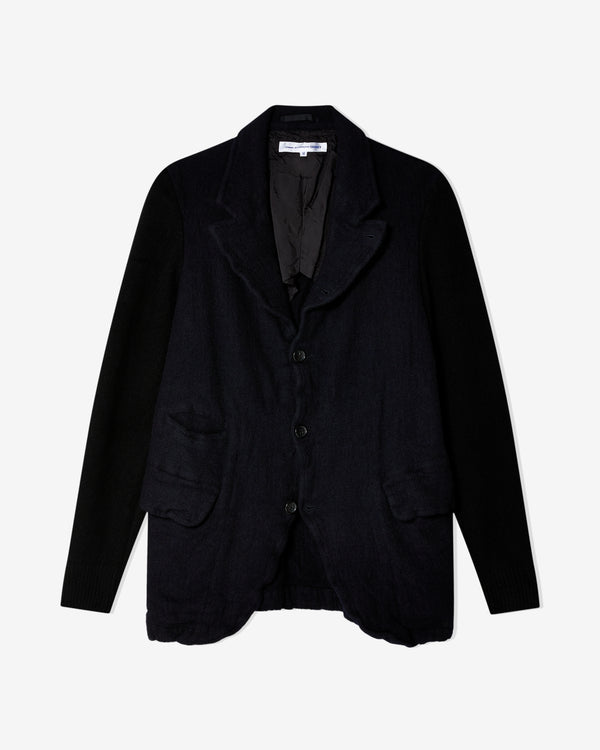 CDG Shirt - Men's Wool Nylon Jacket - (Navy)