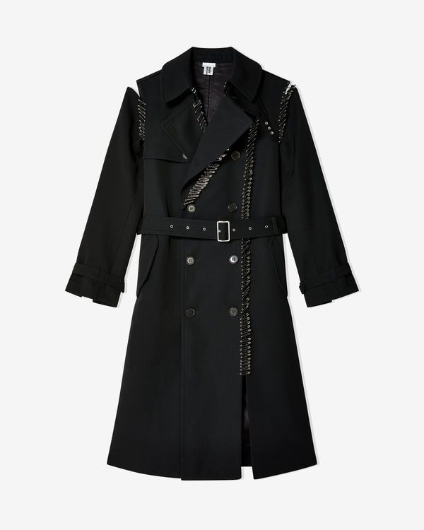 Noir Kei Ninomiya - Women's Safety Pin Trench Coat - (Black)