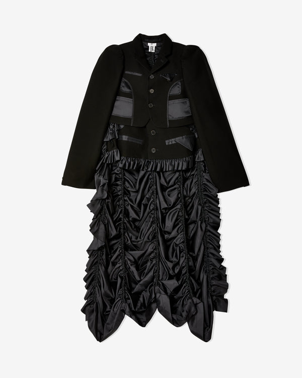 Noir Kei Ninomiya - Women's Floor Length Frill Jacket - (Black)