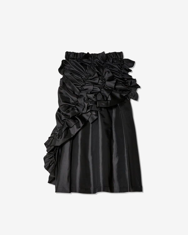 Noir Kei Ninomiya - Women's Gathered Frill Skirt - (Black)