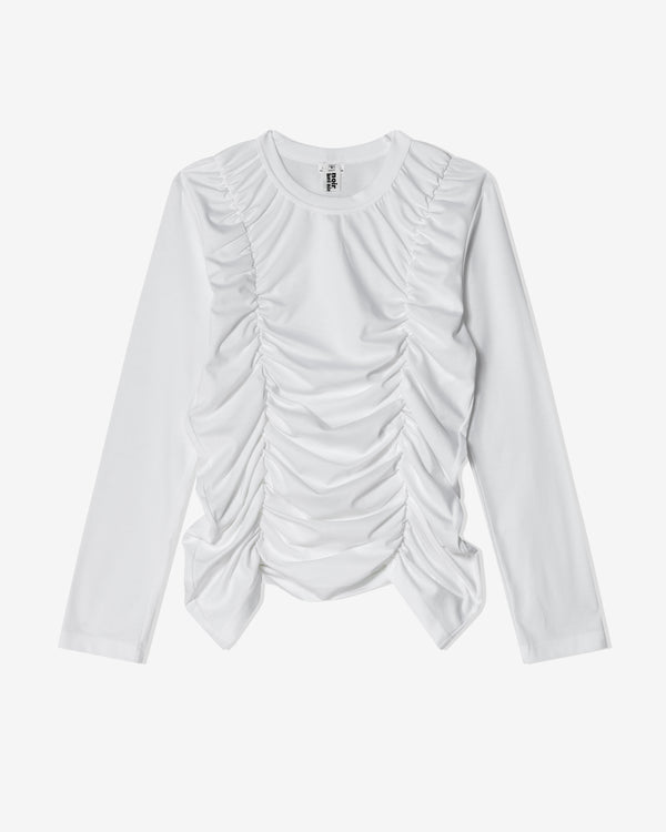 Noir Kei Ninomiya - Women's Ruched T-Shirt - (White)