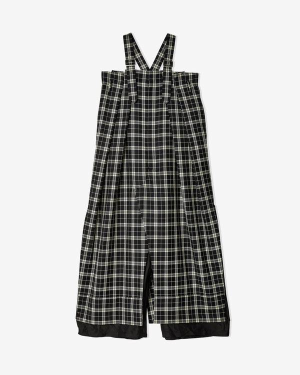 Noir Kei Ninomiya - Women's Plaid Jumpsuit - (Black/White)