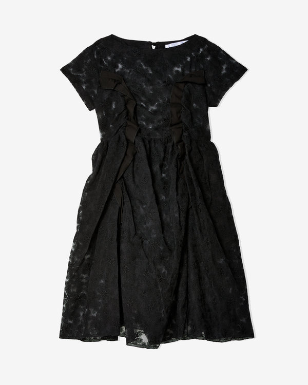 Tao - Women's Floral Embroidered Dress - (Black)