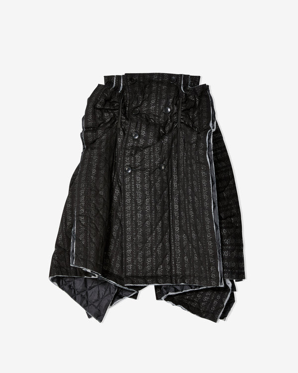 Tao - Women's Chain-Printed Skirt - (Black)