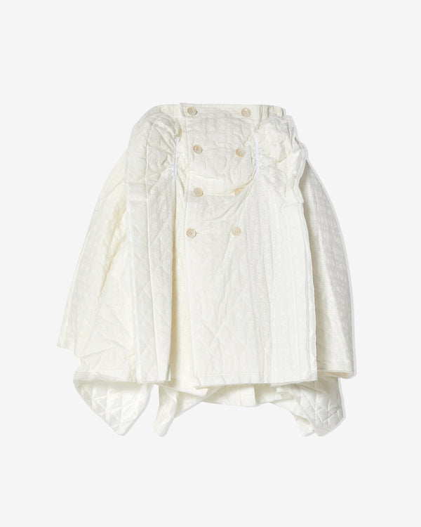 Tao - Women's Quilted Skirt - (White)