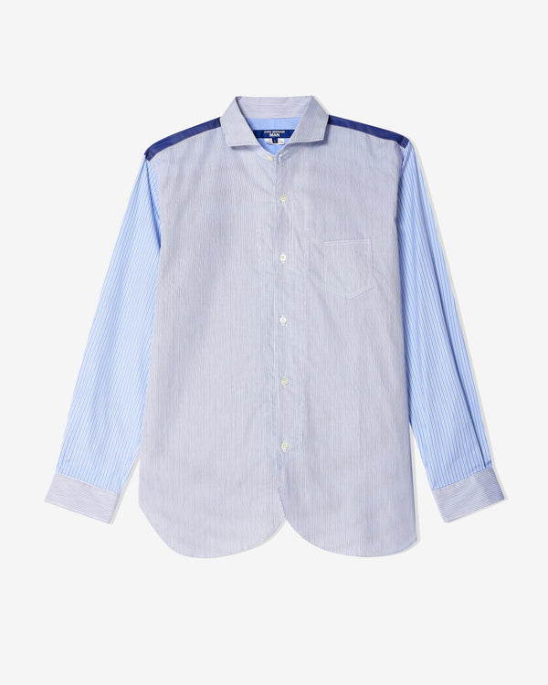 Junya Watanabe Man - Men's Striped Shirt - (Blue/White/Navy)