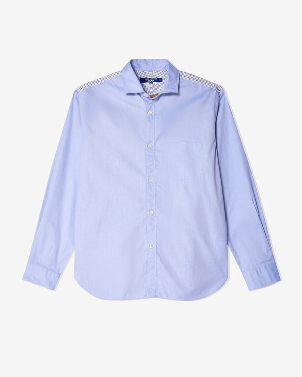 Junya Watanabe Man - Men's Panelled Shirt - (Blue/Beige)