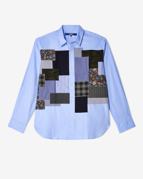 Junya Watanabe MAN - Men's Patchwork Stripe Shirt - (Blue)