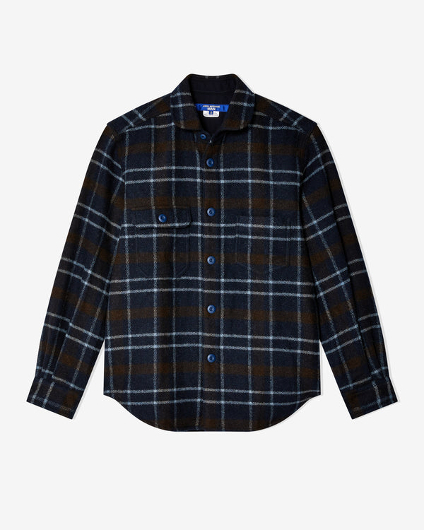 Junya Watanabe Man - Men's Plaid Shirt - (Navy)