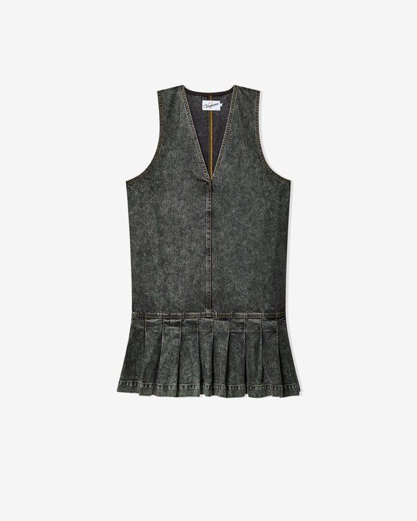 Vaquera - Women's Sleeveless Denim Dress - (Black)