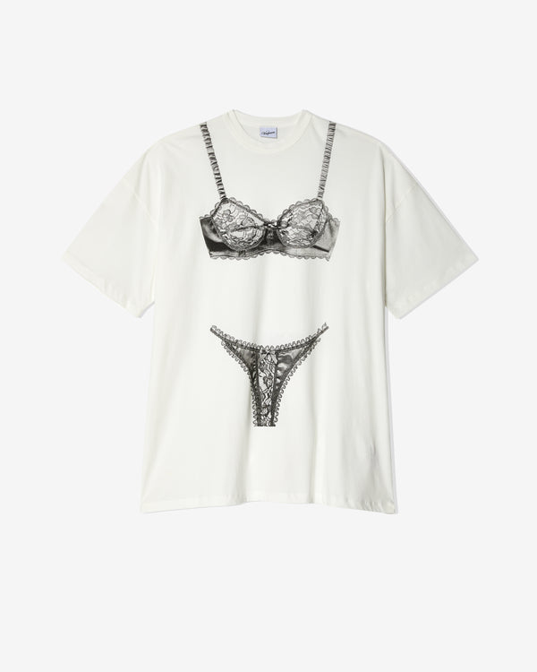 Vaquera - Women's Lingerie Trompe L'oeil Tall Tee - (Off White)