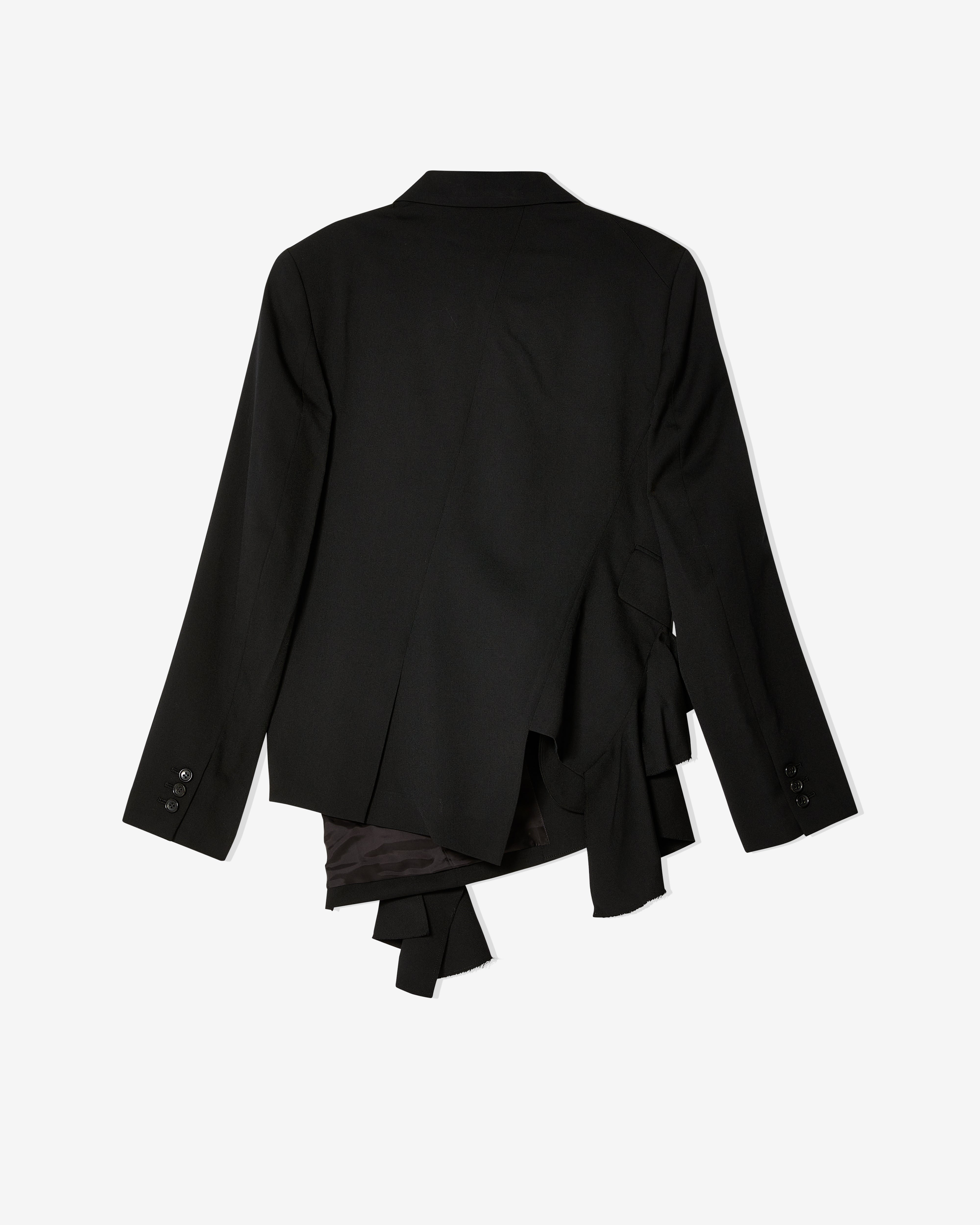 BLACK Comme des Garçons - Unisex Asymmetrical Jacket - (Black)