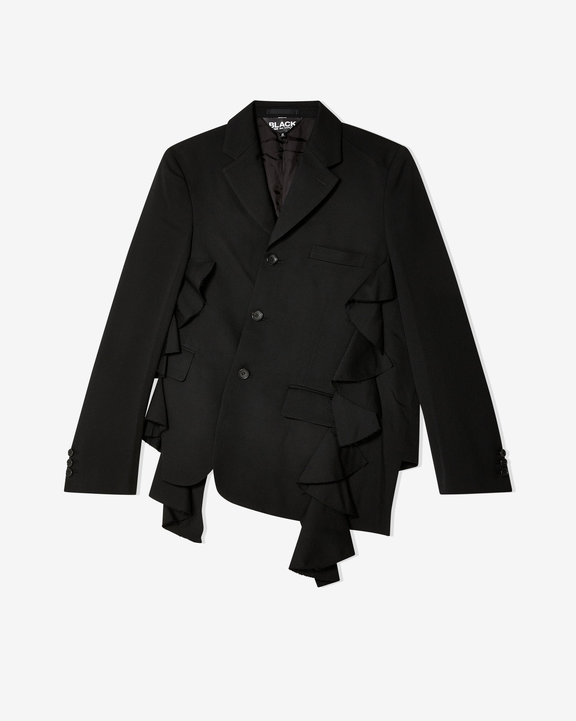 BLACK Comme des Garçons: Unisex Asymmetrical Jacket (Black 