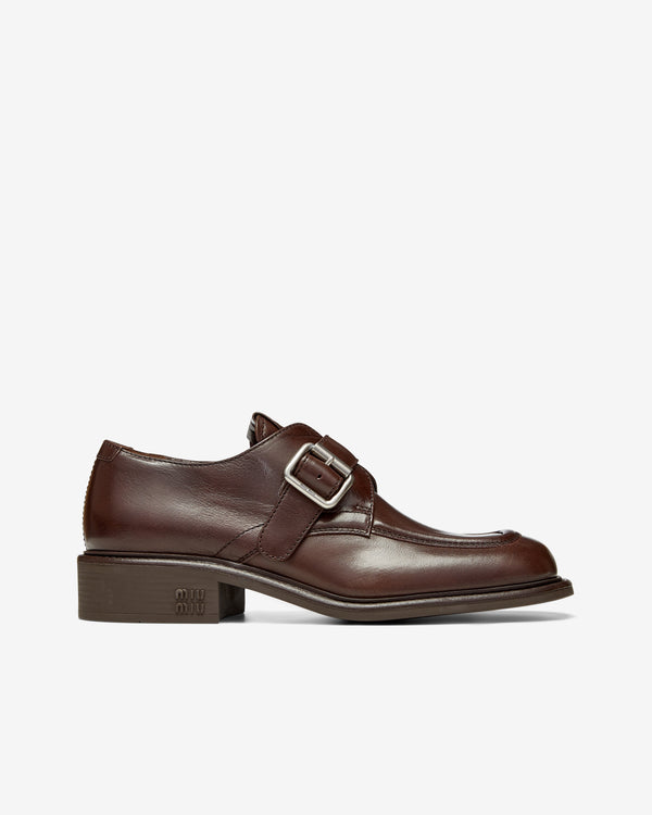 Miu Miu - Women's Brogue Shoes - (Dark Brown)