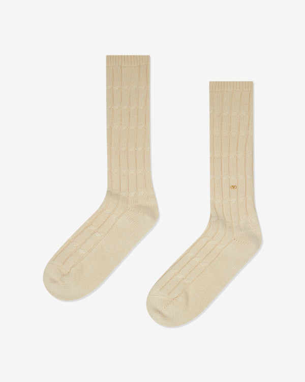 Valentino - Men's Cashmere Socks - (Ivory)