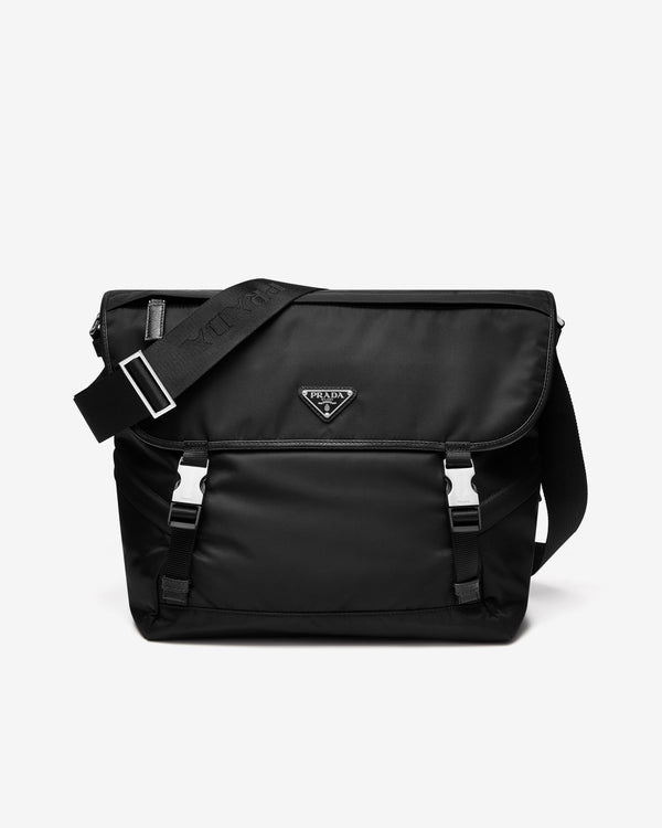 Prada - Men's Re-Nylon and Saffiano Leather Shoulder Bag - (Black)