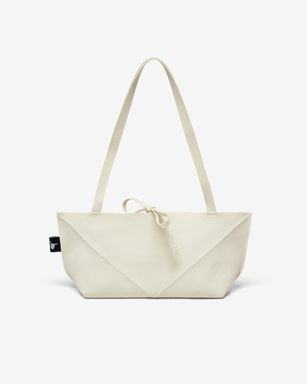 softromaine - Women's Square Origami Knit Rectangle Bag - (Tofu)