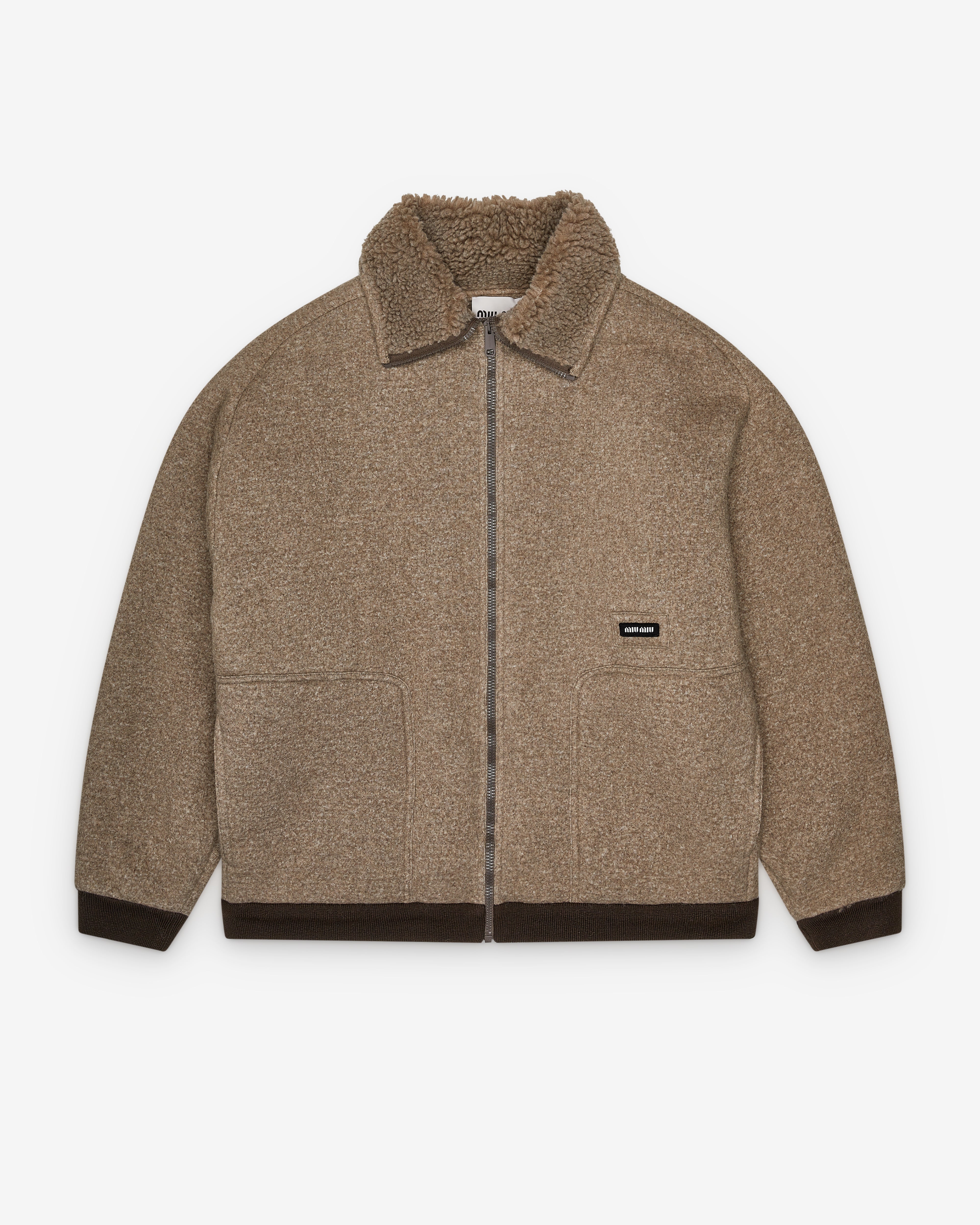 Miu Miu: Men's Fleece Zipper Blouson Jacket (Cord) | DSMNY E-SHOP