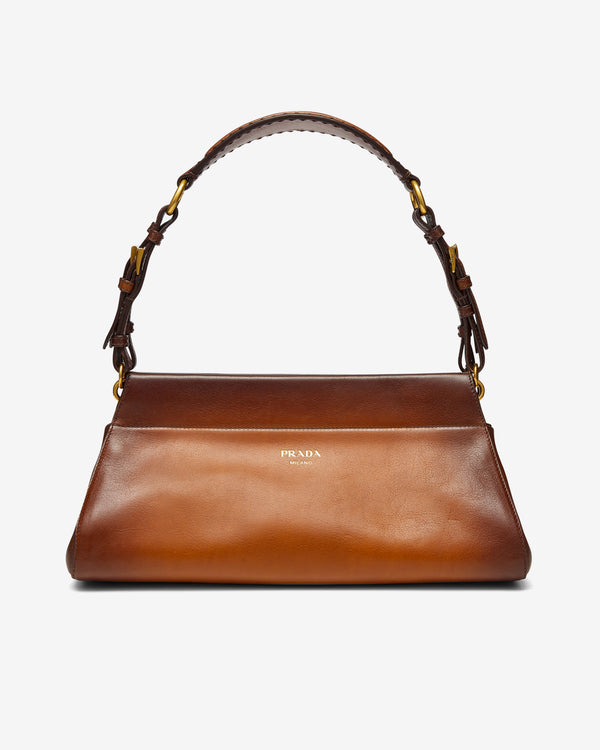 Prada - Women's Enchaîné Medium Leather Bag - (Cognac)