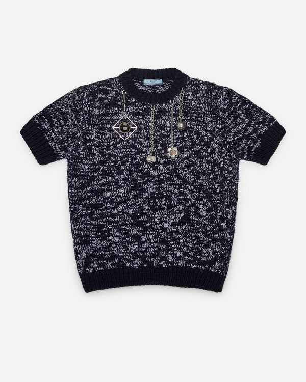 Prada - Women's Pullover Top - (Navy/White)