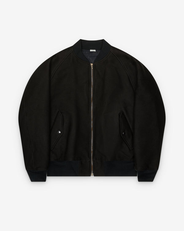 A.Presse - Men's Cotton Moleskin Padding Jacket - (Black)