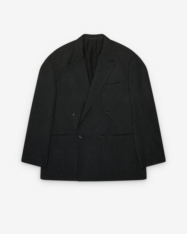 A.Presse - Men's Double-Breasted Jacket - (Charcoal)