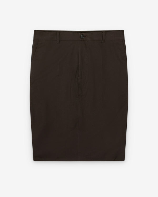 Hodakova - Women's Double Suit Midi Skirt - (Brown/Grey)