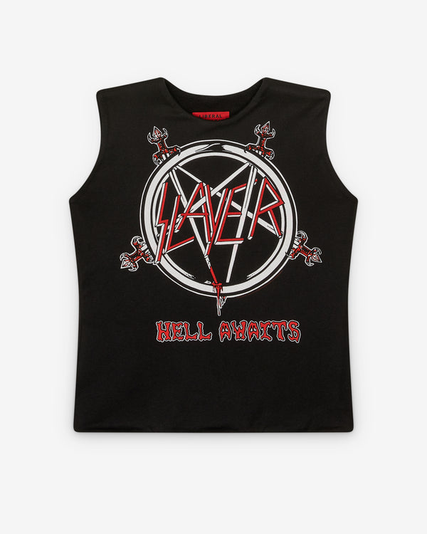 Liberal Youth Ministry - Men's Reconstructed Vintage Top - (Black)