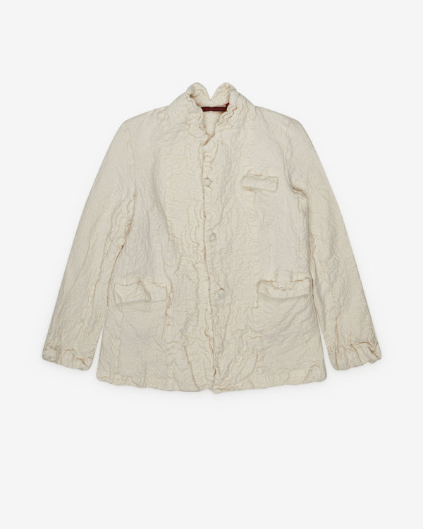 Daniela Gregis - Women’s Cashmere Stand Collar Jacket - (Panna Cream)